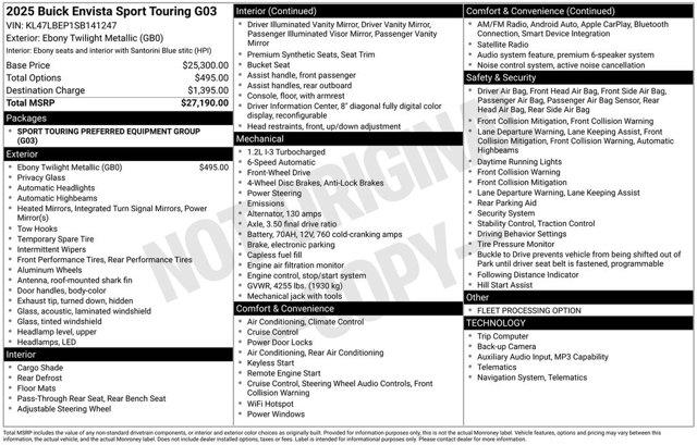 2025 Buick Envista - $26,487