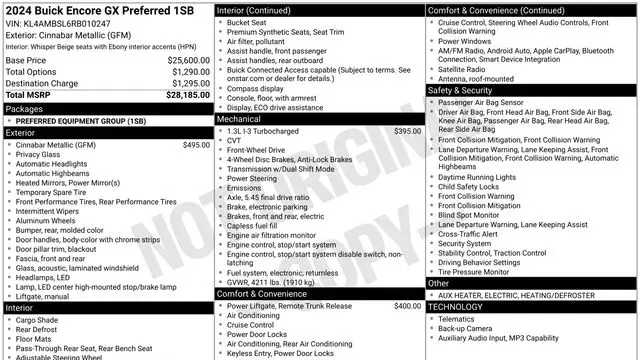 2024 Buick Encore GX Preferred