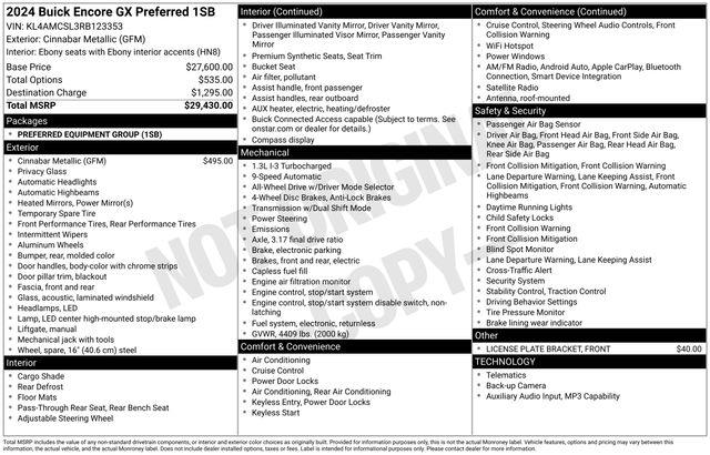 2024 Buick Encore - $23,995