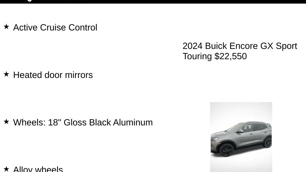 2024 Buick Encore GX Sport Touring