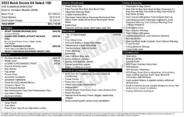 2023 Buick Encore - $18,500
