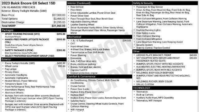 2023 Buick Encore GX Select
