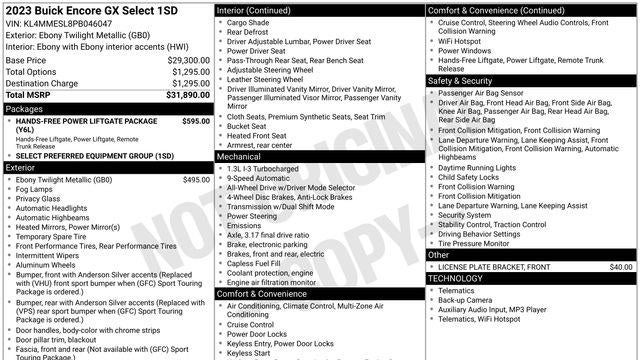 2023 Buick Encore GX Select