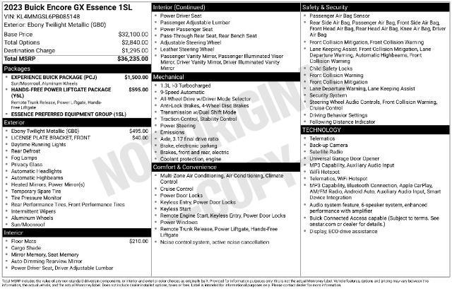 2023 Buick Encore - $22,489