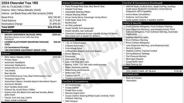 2024 Chevrolet Trax RS