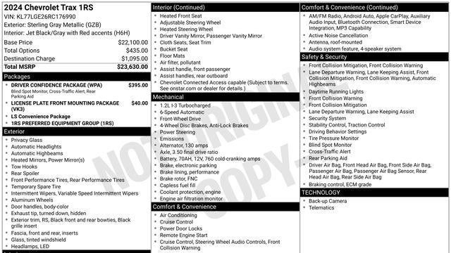 2024 Chevrolet Trax RS