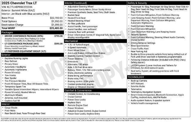 2025 Chevrolet Trax LT — photo 1 of 12