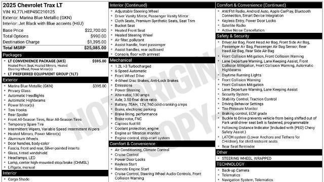 2025 Chevrolet Trax LT