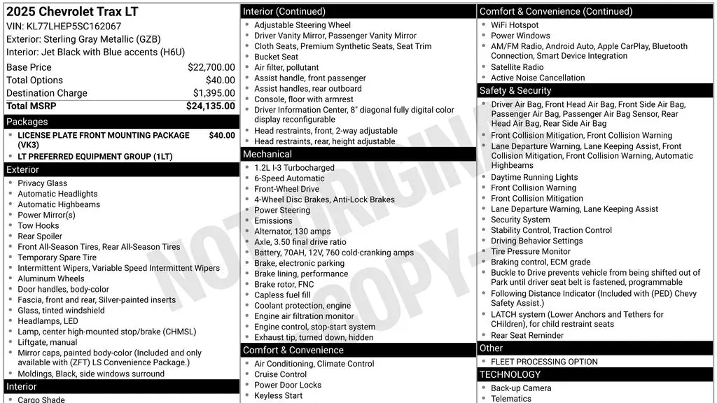 2025 Chevrolet Trax LT
