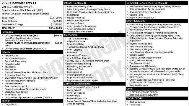 2025 Chevrolet Trax LT