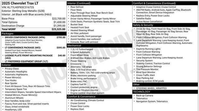2025 Chevrolet Trax LT