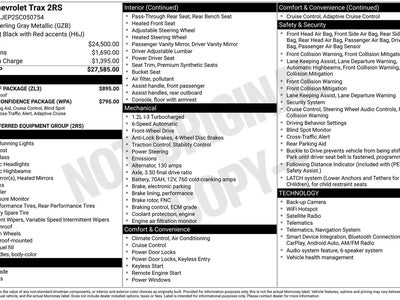 2025 Chevrolet Trax RS 4DR Crossover W/2RS