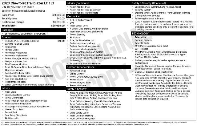 2023 Chevrolet Blazer - $19,990