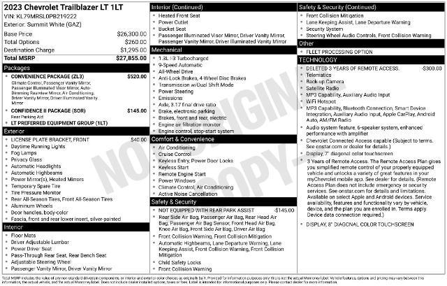 2023 Chevrolet Blazer - $20,991