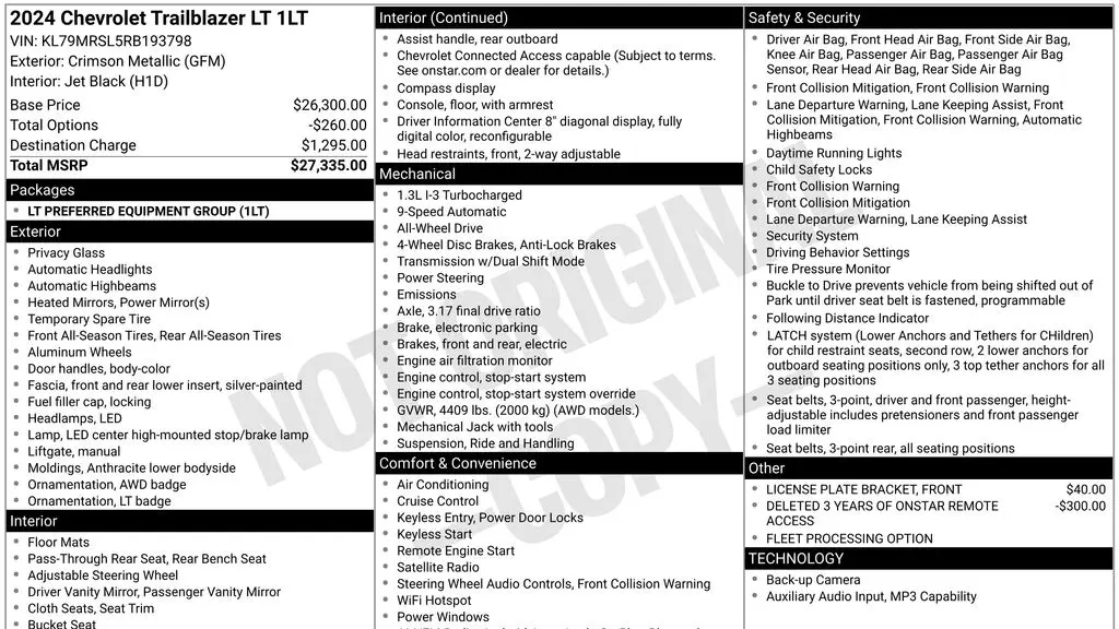 2024 Chevrolet Trailblazer LT