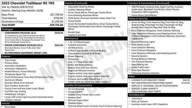 2023 Chevrolet Trailblazer RS