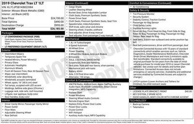 2019 Chevrolet Trax AWD LT 4DR Crossover