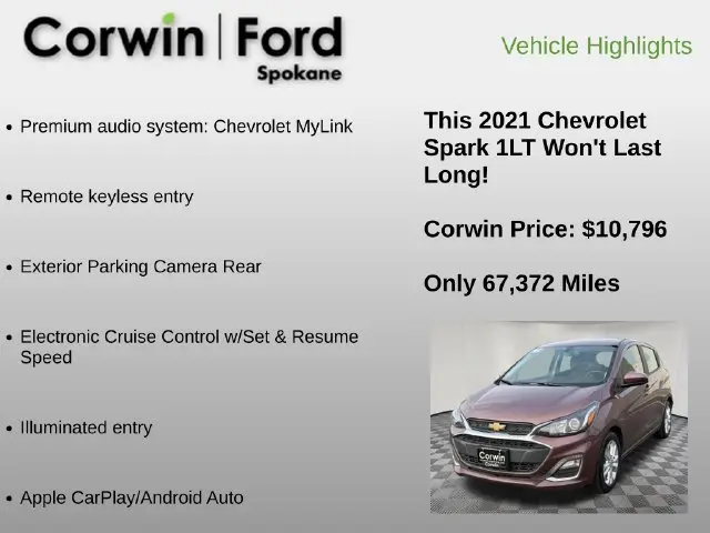 2021 Chevrolet Spark - $10,796