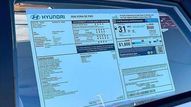 2026 Hyundai KONA SE