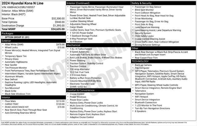 2024 Hyundai Kona - $23,450