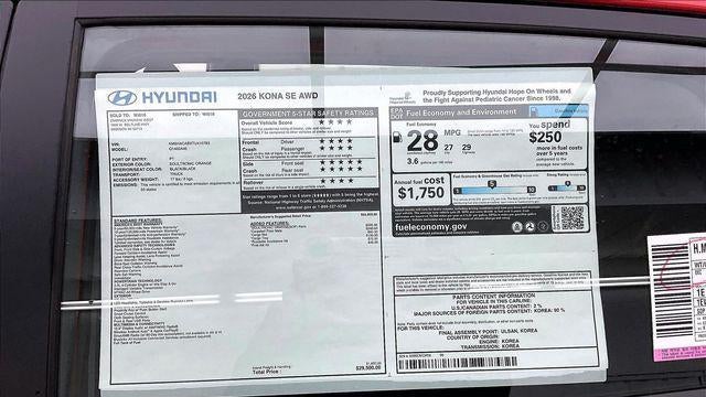 2026 Hyundai KONA SE