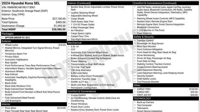 2024 Hyundai KONA SEL