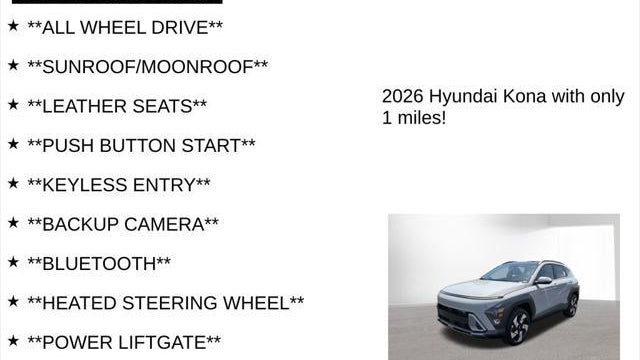 2026 Hyundai KONA Limited
