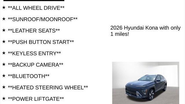 2026 Hyundai KONA Limited