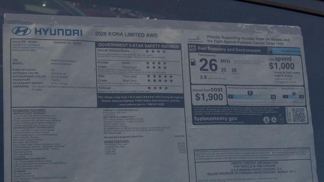 2026 Hyundai KONA Limited