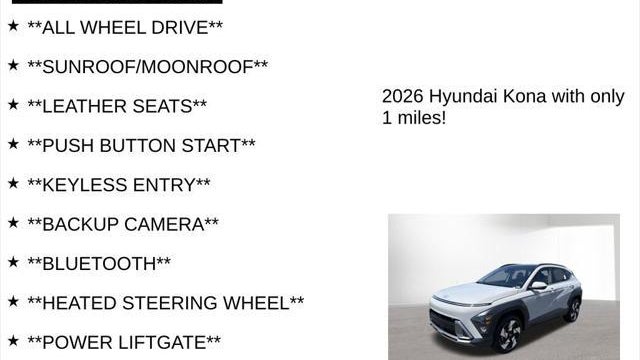 2026 Hyundai KONA Limited