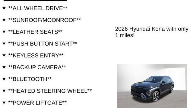 2026 Hyundai KONA Limited