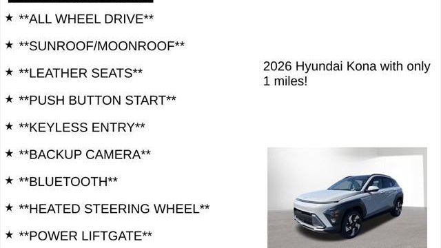 2026 Hyundai KONA Limited