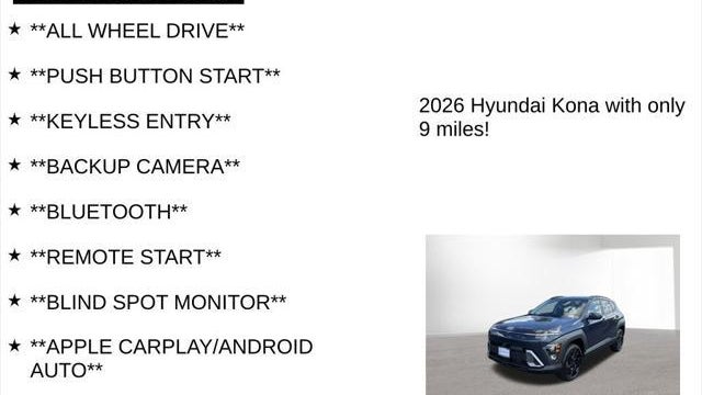 2026 Hyundai KONA SEL Sport