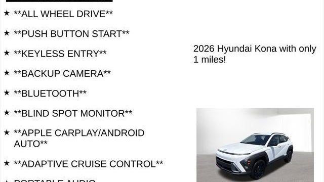 2026 Hyundai KONA SEL Sport