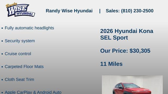 2026 Hyundai KONA SEL Sport