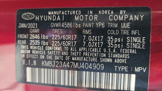 2021 Hyundai TUCSON SE