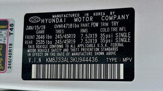 2019 Hyundai TUCSON Sport