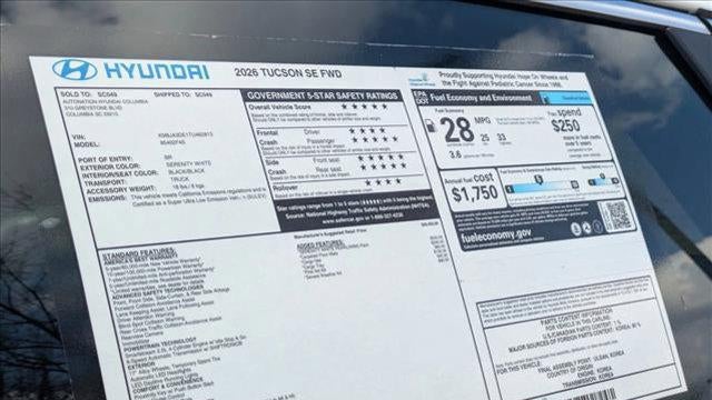 2026 Hyundai TUCSON SE