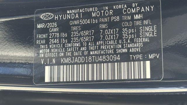 2026 Hyundai TUCSON Hybrid Blue SE