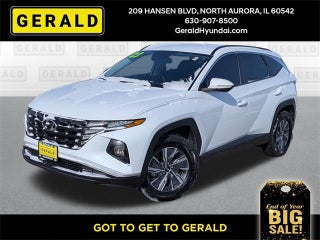 2022 Hyundai TUCSON Hybrid with Quartz White Exterior