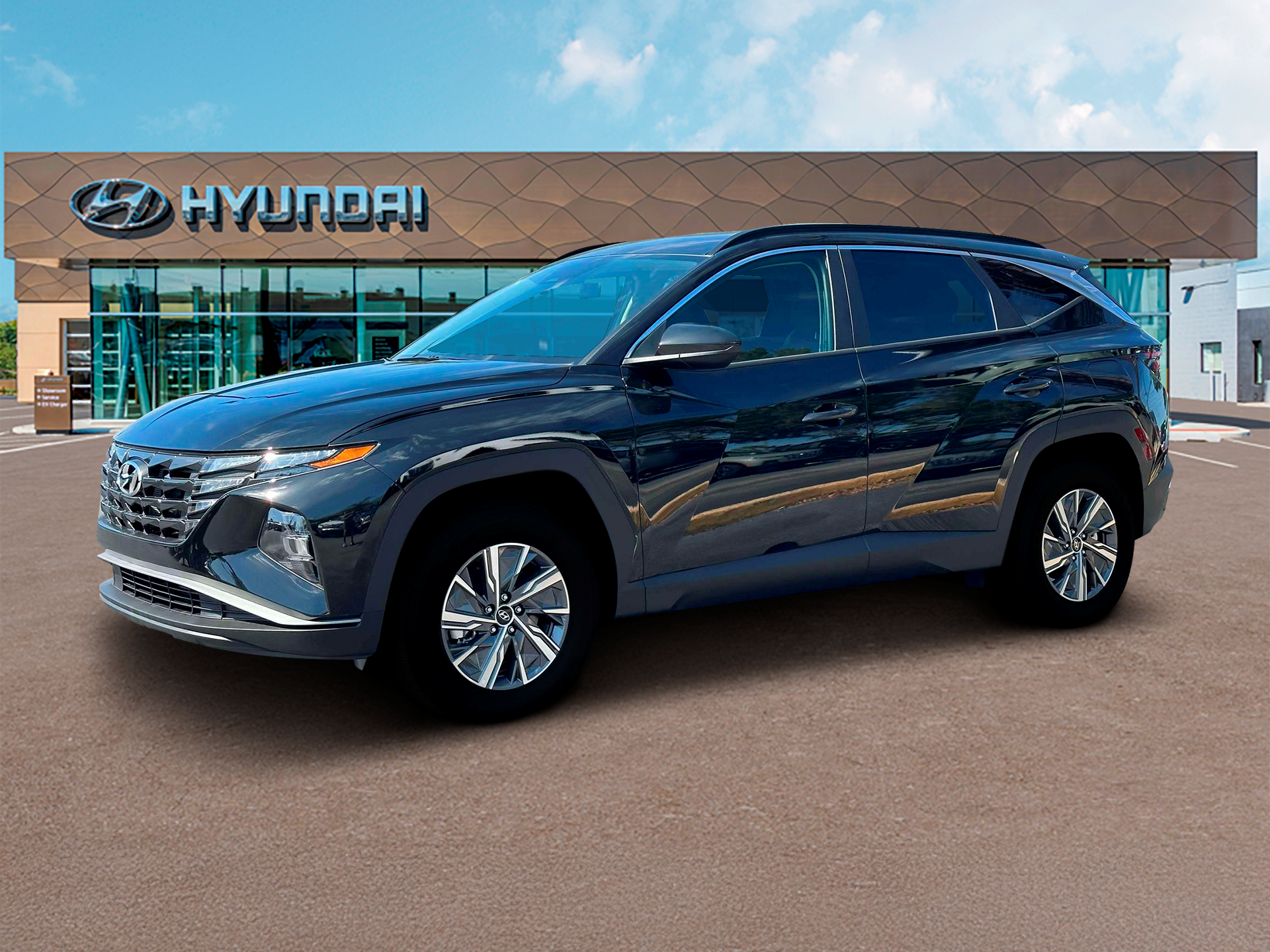 2024 Hyundai TUCSON Hybrid Blue — photo 1 of 12