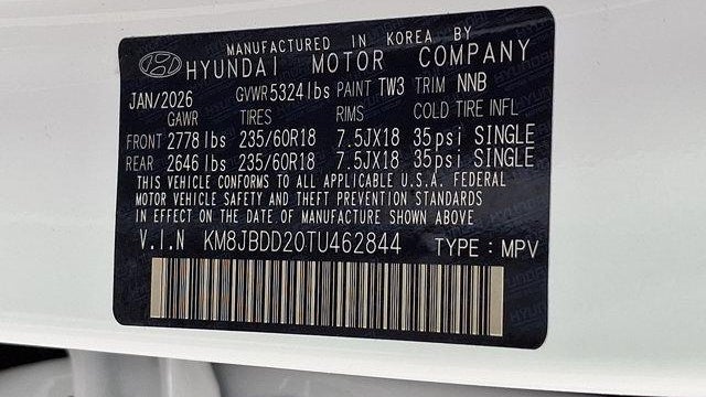 2026 Hyundai TUCSON Plug-in Hybrid SEL