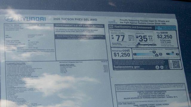 2026 Hyundai TUCSON Plug-in Hybrid SEL
