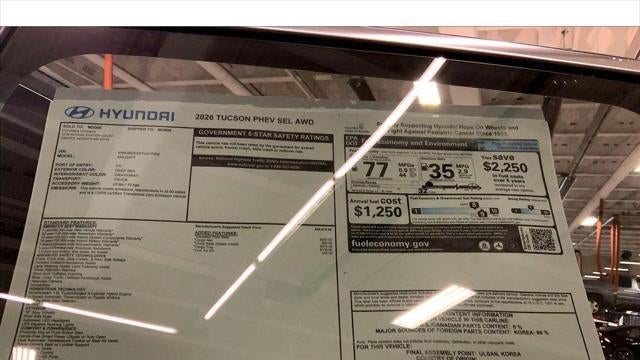 2026 Hyundai TUCSON Plug-in Hybrid SEL