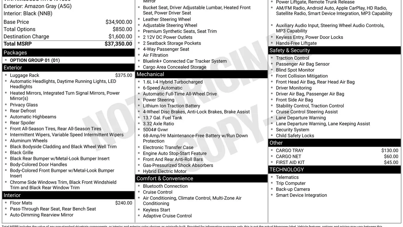 2026 Hyundai TUCSON Hybrid SEL Convenience