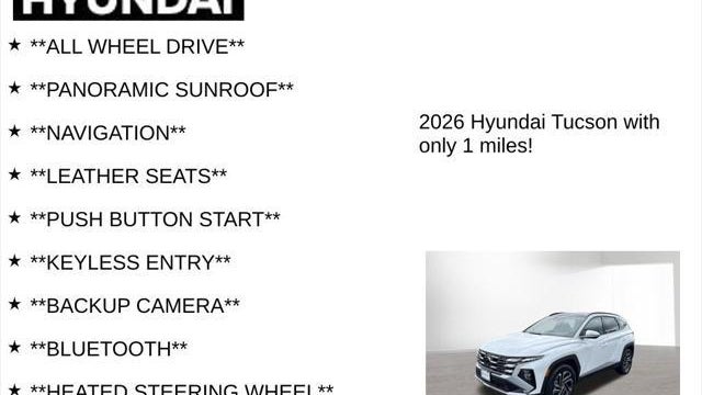 2026 Hyundai TUCSON Hybrid Limited
