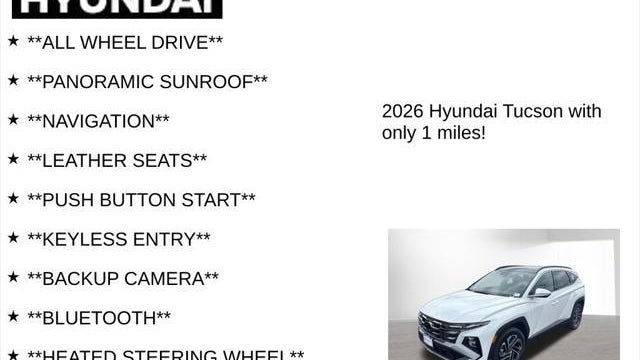 2026 Hyundai TUCSON Hybrid Limited