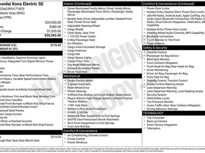 Photo of a 2023 Hyundai Kona Electric SE 4DR Crossover for sale