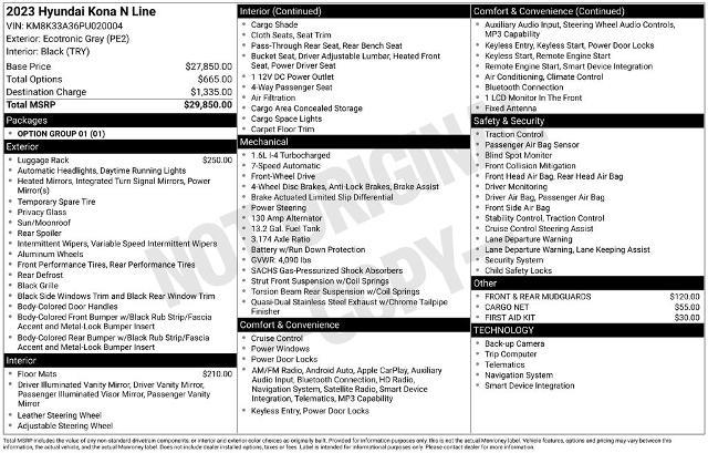 2023 Hyundai Kona - $19,500