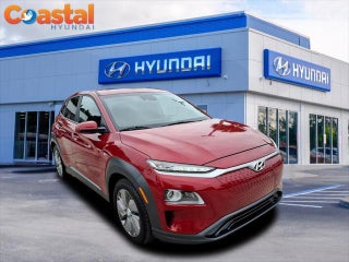 2020 Hyundai KONA Electric with Pulse Red W/Black Roof Exterior